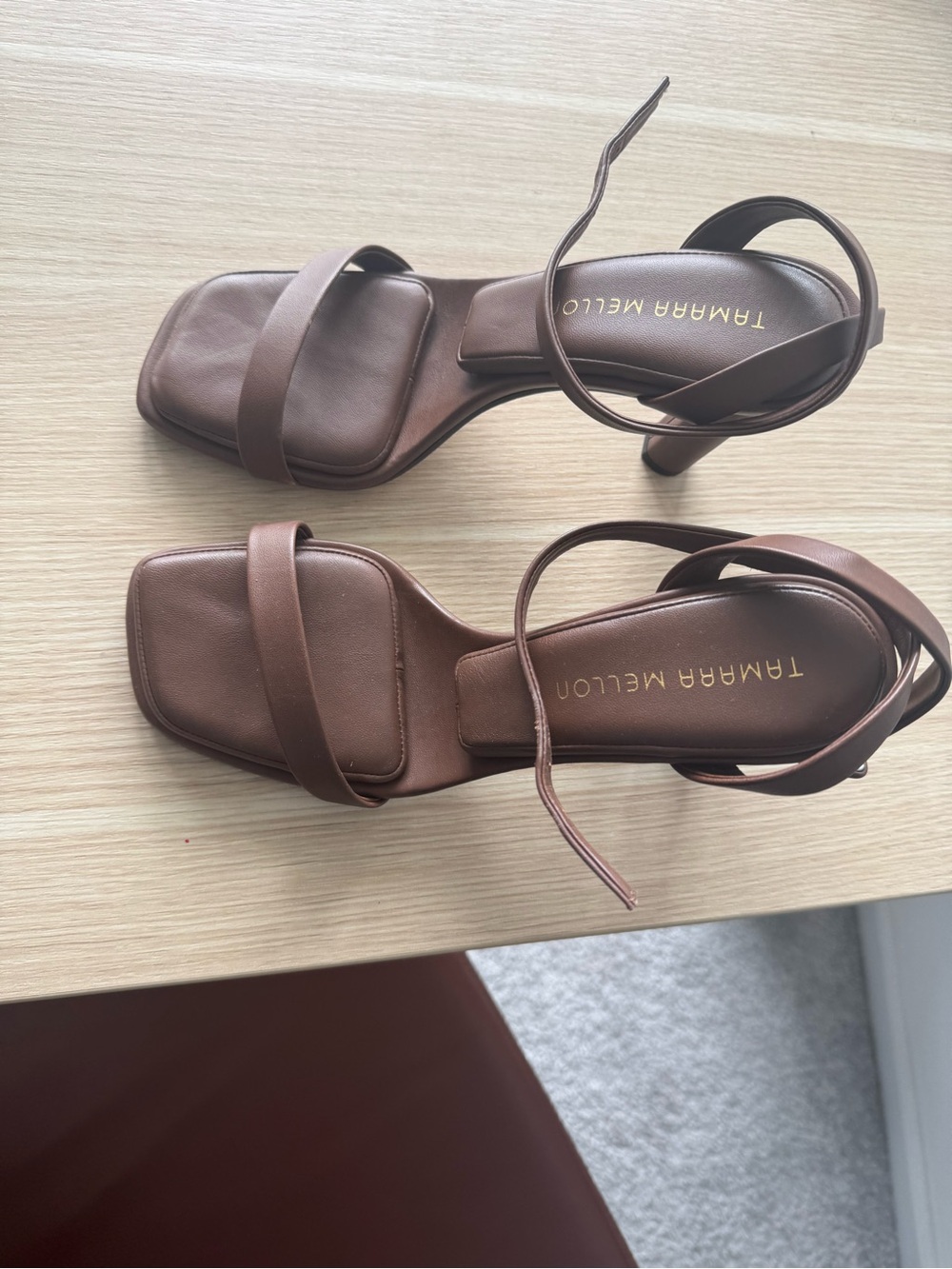 Tamara Mellon 100 brown heels 37 (6.5)
